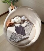 تاپ و شلوار پلنگی سفید